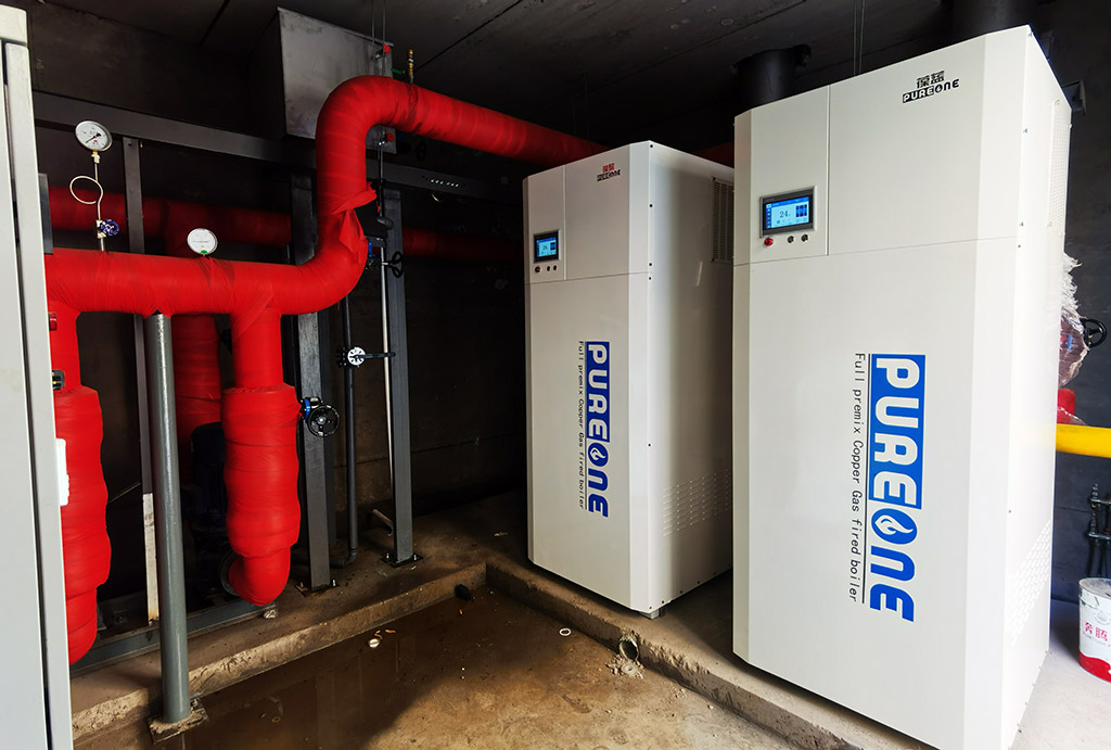 葆蓝全预混超低氮铜管燃气锅炉天津案例